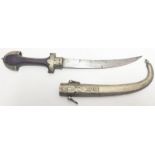 A Moroccan silver dagger