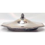 A silver plated tureen, octagonal with pineapple finial, by Wilson & Sharp Ltd, Edinburgh, L.31cm