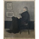 After James Abbott McNeil Whistler, portrait of Thomas Carlyle, mezzotint