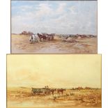 Harrison Smythe (late 19th/early 20th British School, Kent Farming Scenes, watercolours, signed, H.