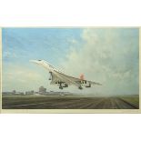 Gerald Coulson (b.1926), Concord Taking Off, print, signed in pencil by the artist and Brian Tubshaw