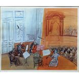 After Raoul Dufy (French, 1877-1953), Red Cello Quintet, print, numbered out of 300 in pencil, H.