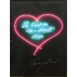 Tracey Emin (b.1963), You Loved Me Like A Distant Star, digital print in colours, signed in silver