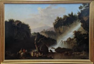 Circle of Johann Philipp Hackert (1737-1807), The Falls at Tivoli, oil on canvas, circa late 18th