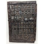 A West African Dogon tribal window, Mali, 60cm x 39cm