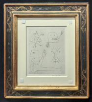 Victor Brauner (Romanian, 1903-1966), Tire d'Arc, 1962, etching, signed in ink lower right, H.25cm