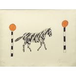 Billy Connolly CBE (Scottish, b.1942), Zebra Crossing, 2021, giclee, signed in pencil lower right