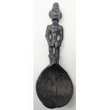 An early 20th century carved wooden Ifugao tribal ladle, Kalanguya People, Southern Ifugao,