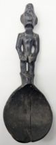 An early 20th century carved wooden Ifugao tribal ladle, Kalanguya People, Southern Ifugao,