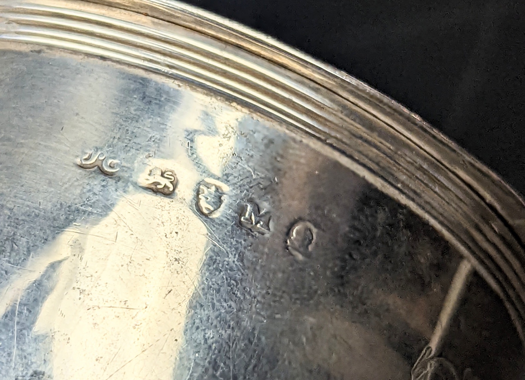 A George III silver wine funnel, hallmarked London, 1807, L.12cm - Image 3 of 3