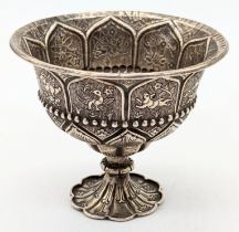 A Chinese silver stem cup, 45g, H.6.5cm