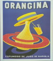 Orangina poster, 70cm x 50cm