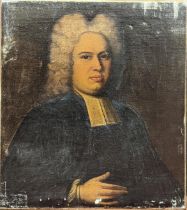 18th century British School, portrait of a clergyman, oil on canvas, H.76cm W.63cm