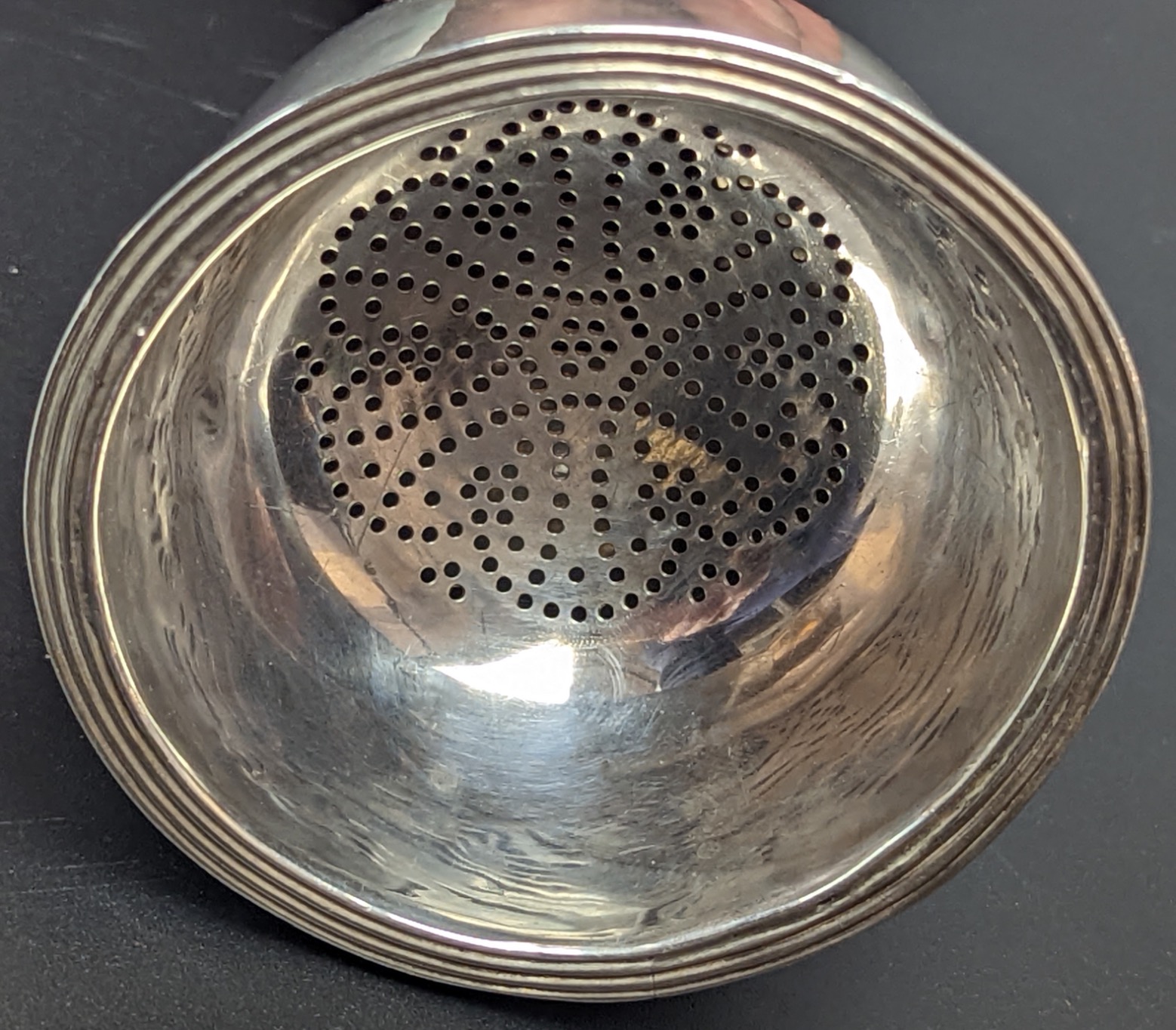 A George III silver wine funnel, hallmarked London, 1807, L.12cm - Image 2 of 3