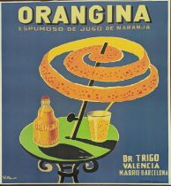 Orangina poster, 70cm x 50cm