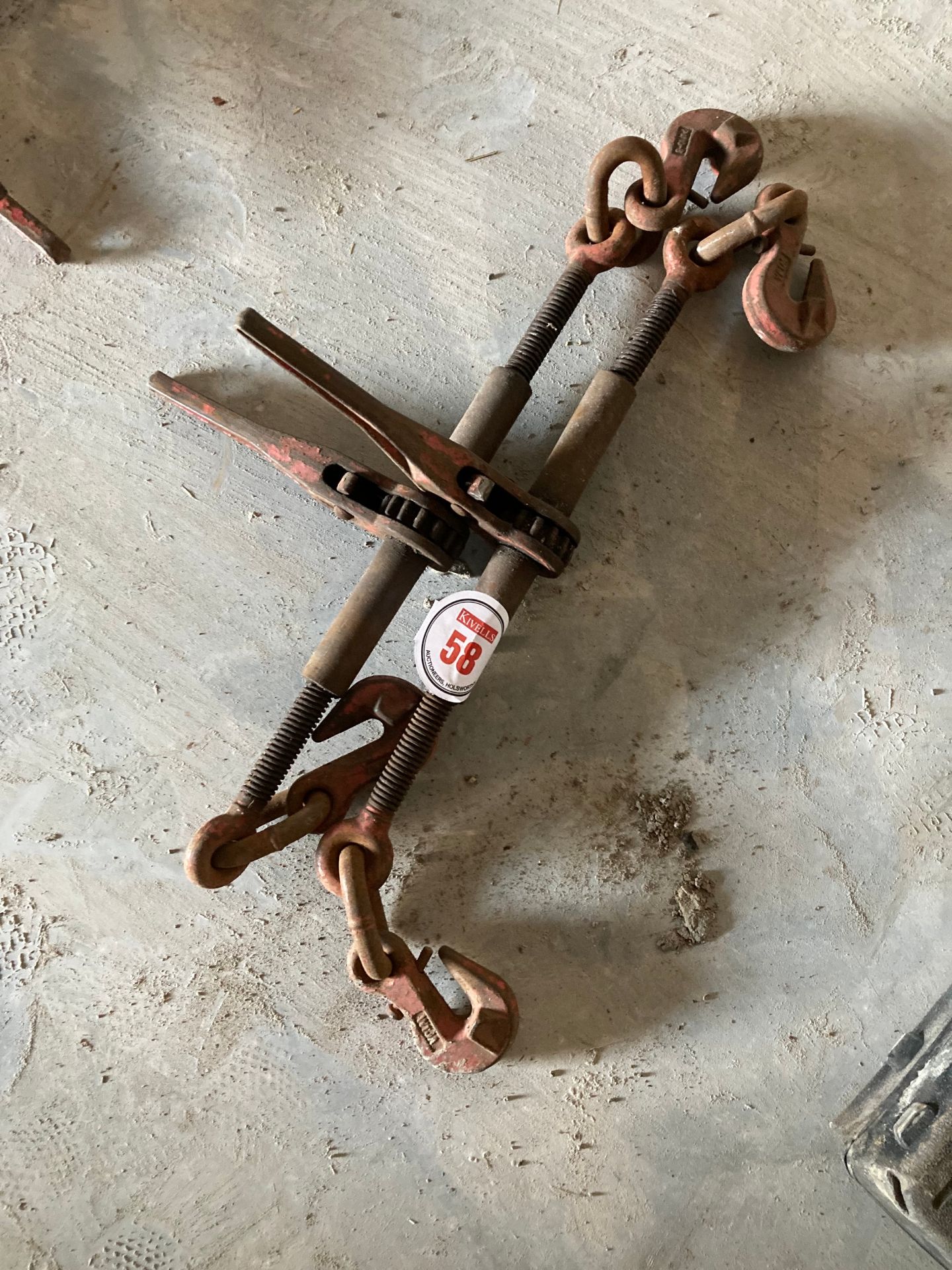 PAIR OF RATCHET CHAIN TENSIONERS