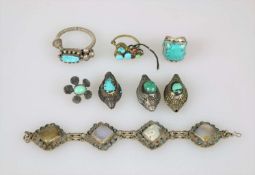 Turkmenische Schmuck, 8 Stück