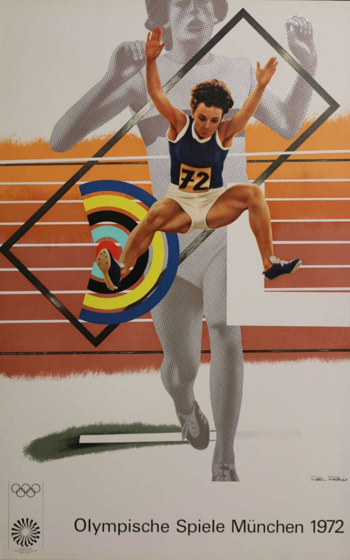 21 Kunstplakate "Olympische Spiele München 1972" - Bild 15 aus 22