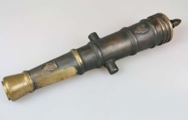 Kanonenrohr, schweres funktionsfähiges Bronzerohr 20 Jh.