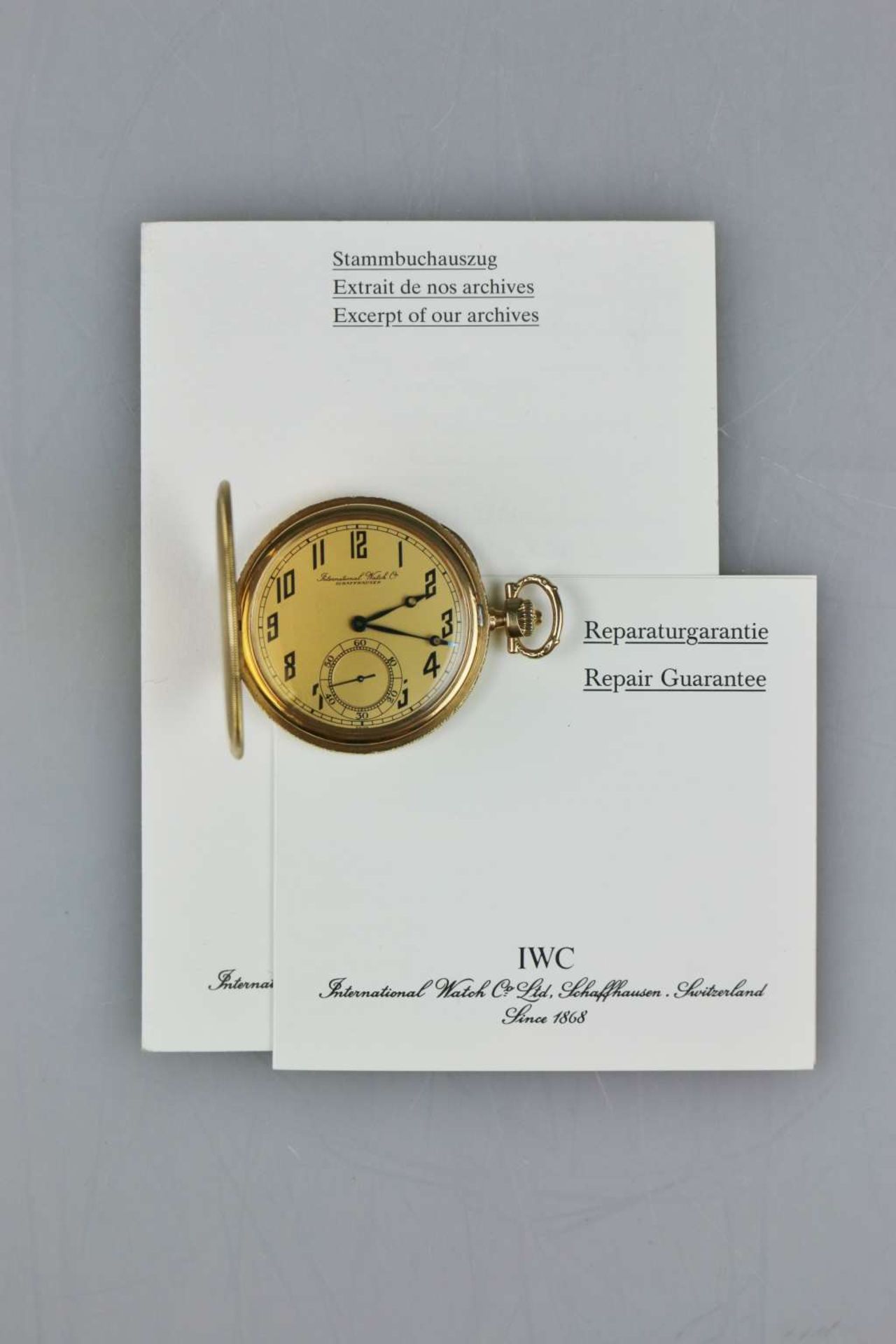 IWC Savonette 14 Kt Gelbgold von 1924