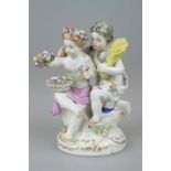 Meissen Figurengruppe "Allegorie Frühling und Sommer"