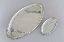 Zwei ovale Silber Schalen