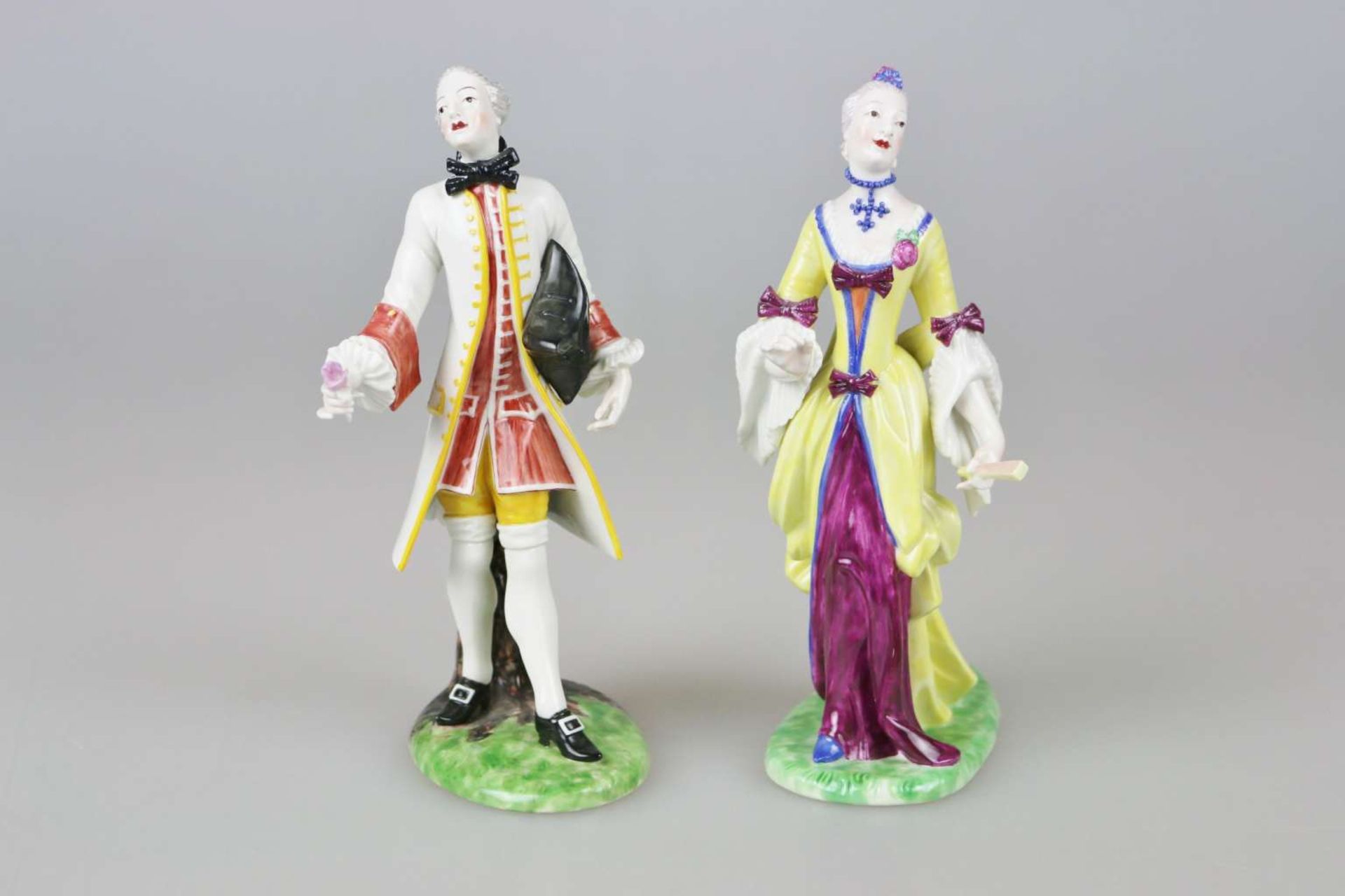 Nymphenburg, 2 Porzellanfiguren