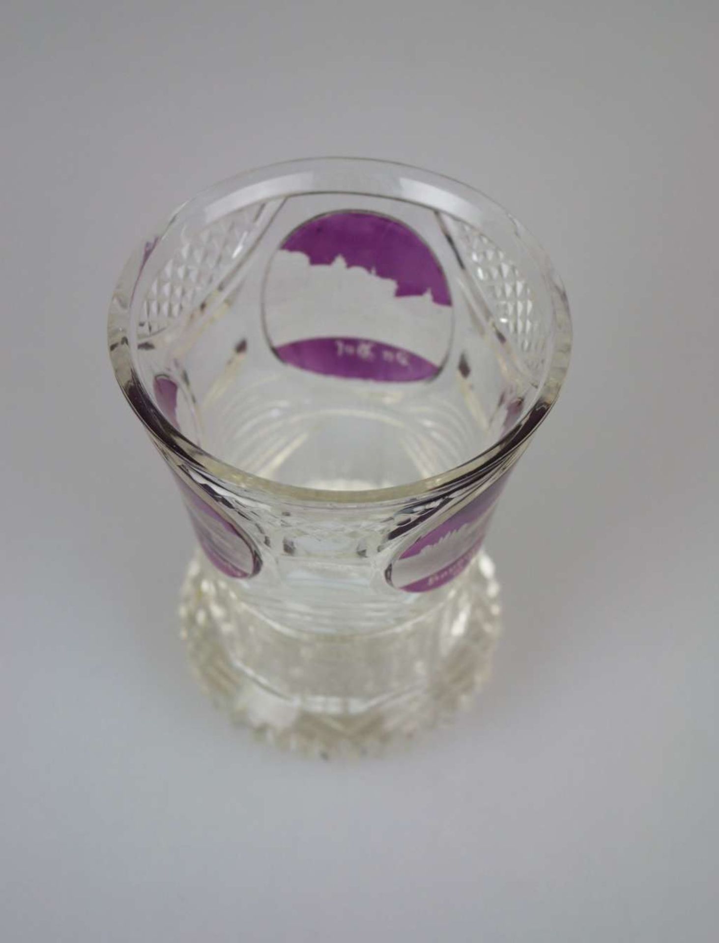 Biedermeier Glasbecher mit Wiener Motiven - Image 3 of 4