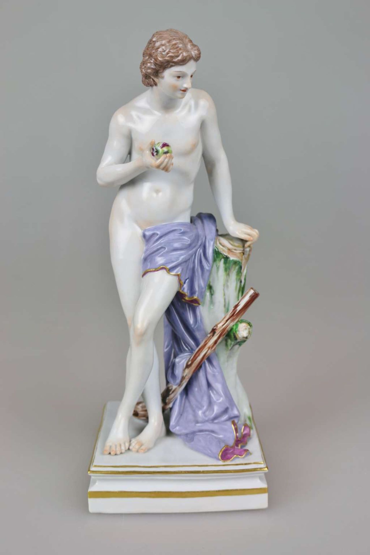 Meissen Porzellanfigur, Venus mit Apfel