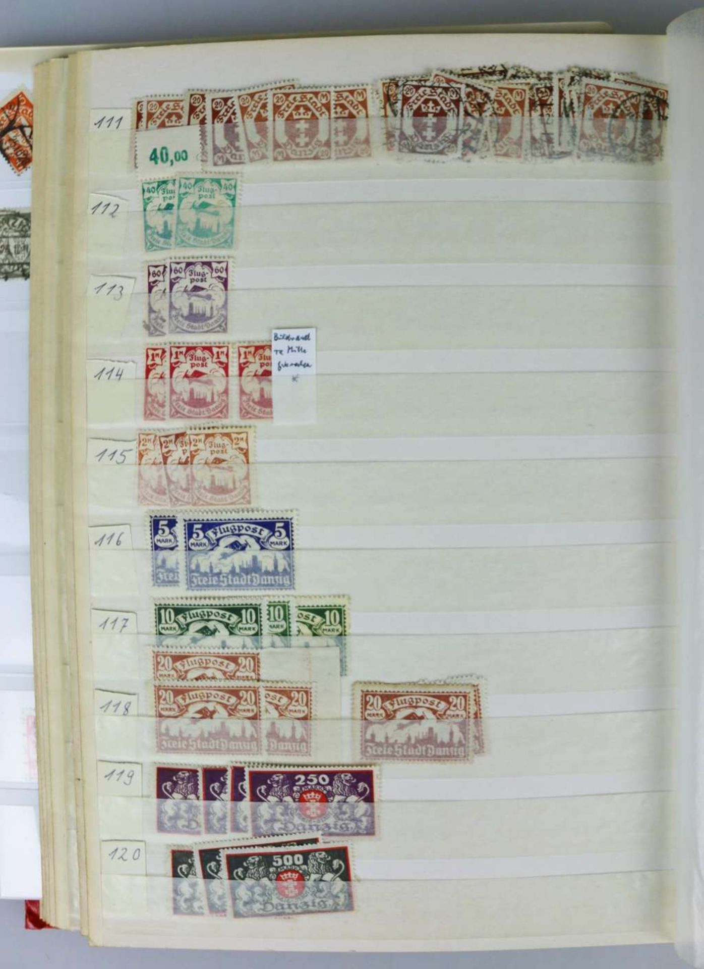 Danzig, umfangreiches Briefmarkenalbum - Image 6 of 9