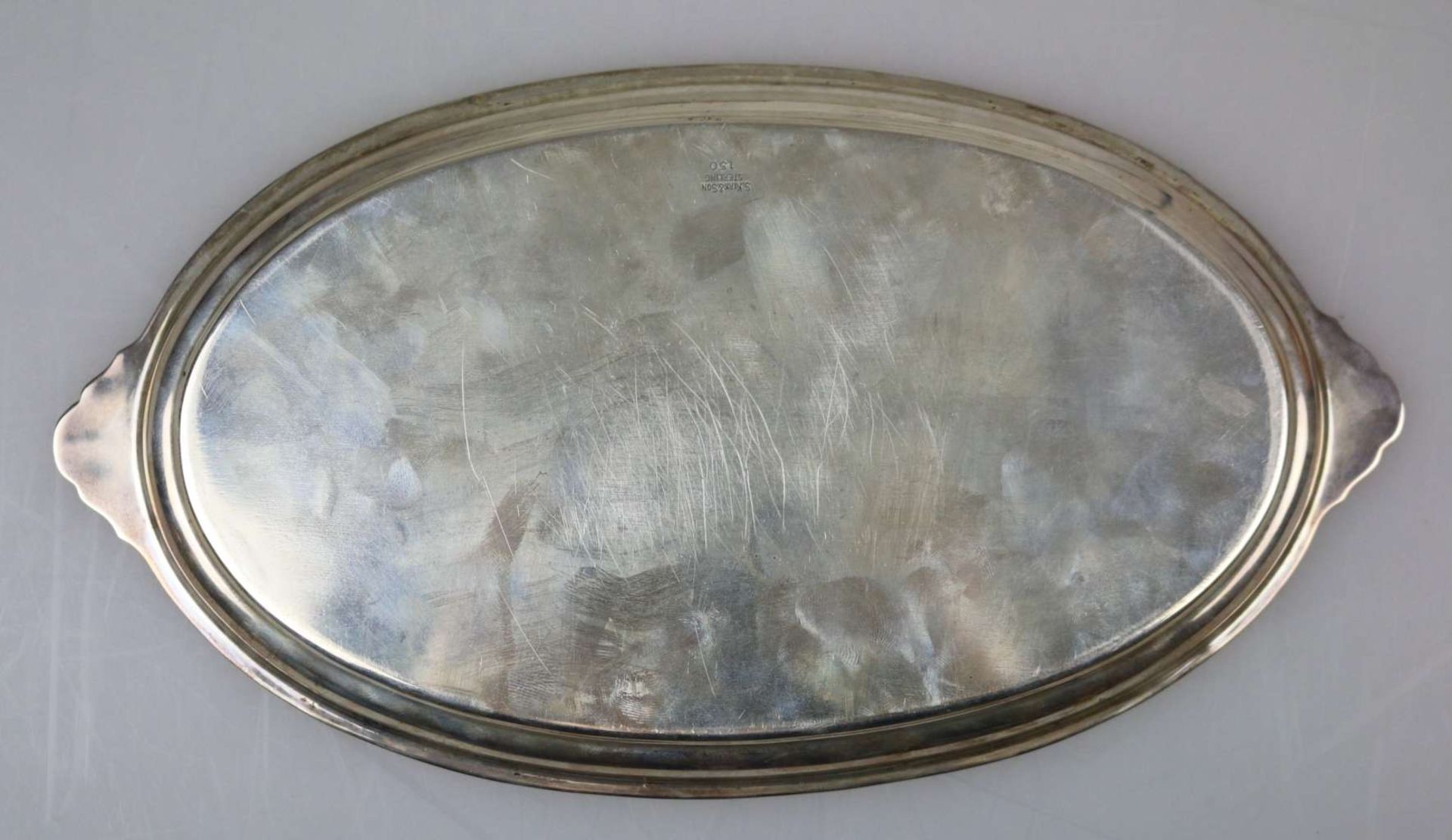 Kleines Tablett mit Handhabe Sterling Silber - Bild 3 aus 4