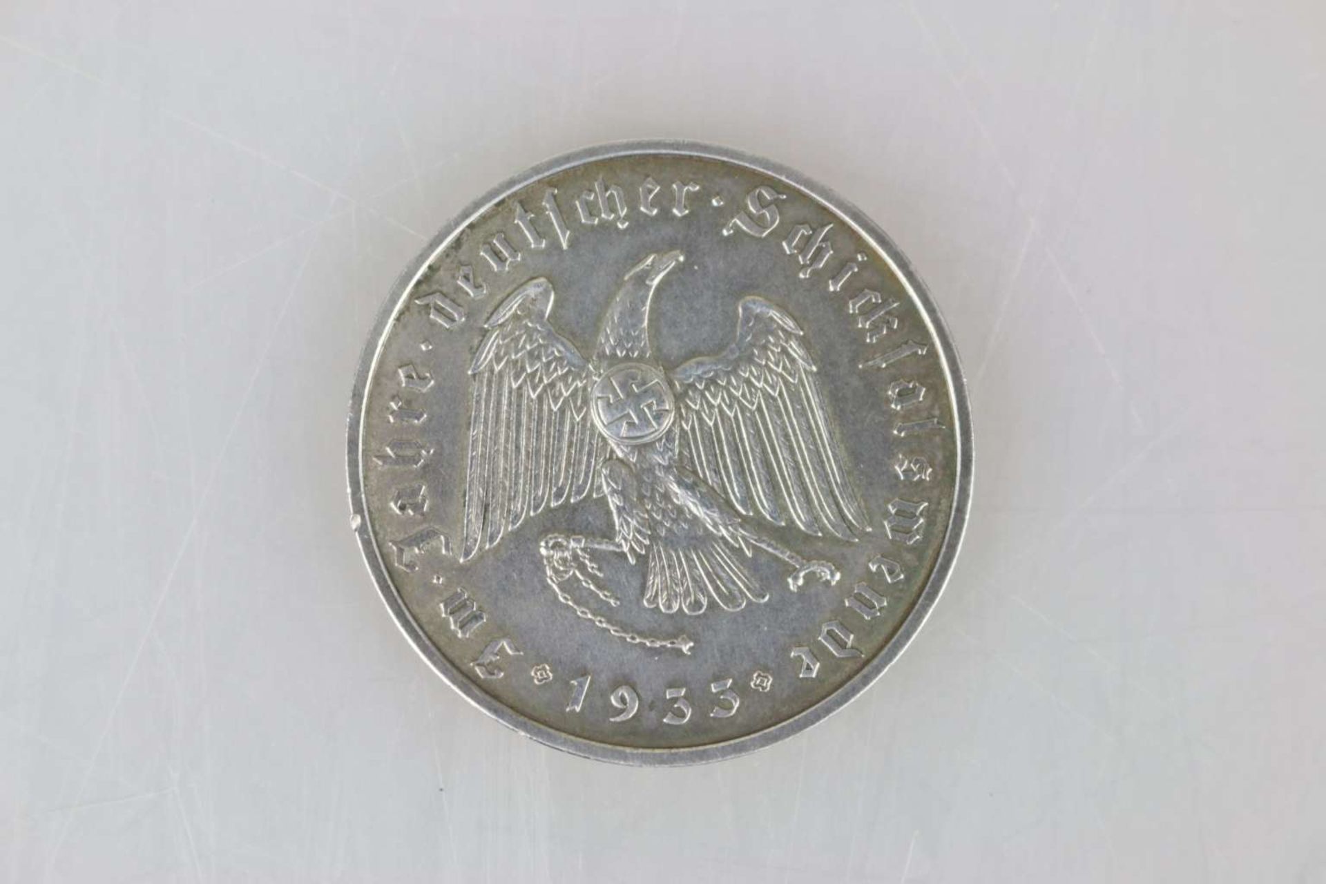III. Reich, Silberne Erinnerungsmedaille - Bild 2 aus 3
