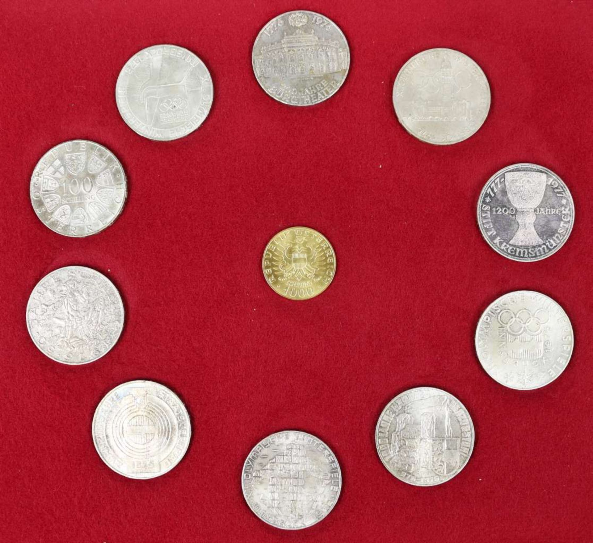 Münzset Österreich mit 1000 Schilling Goldmünze "Einsetzung der Babenberger - Bild 4 aus 4
