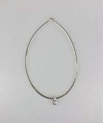 14K Collier mit Christ Brillant-Anhänger