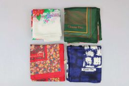 4 Seidentücher Christian Dior