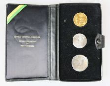 Brasilien, Münzset der Banco Central do Brasil. 300 Cruzeiros 1972