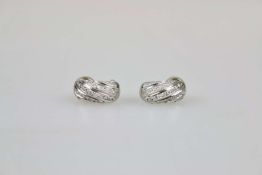 Paar 14K Ohrringe mit Brillanten, Christ