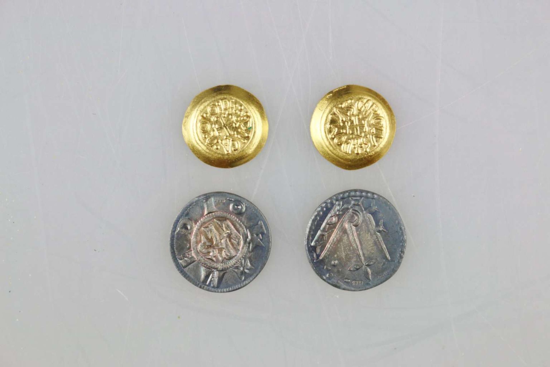Set mit 2 Goldmünzen und 2 Silbermünzen, wohl Lombardei/Toscana - Bild 3 aus 3