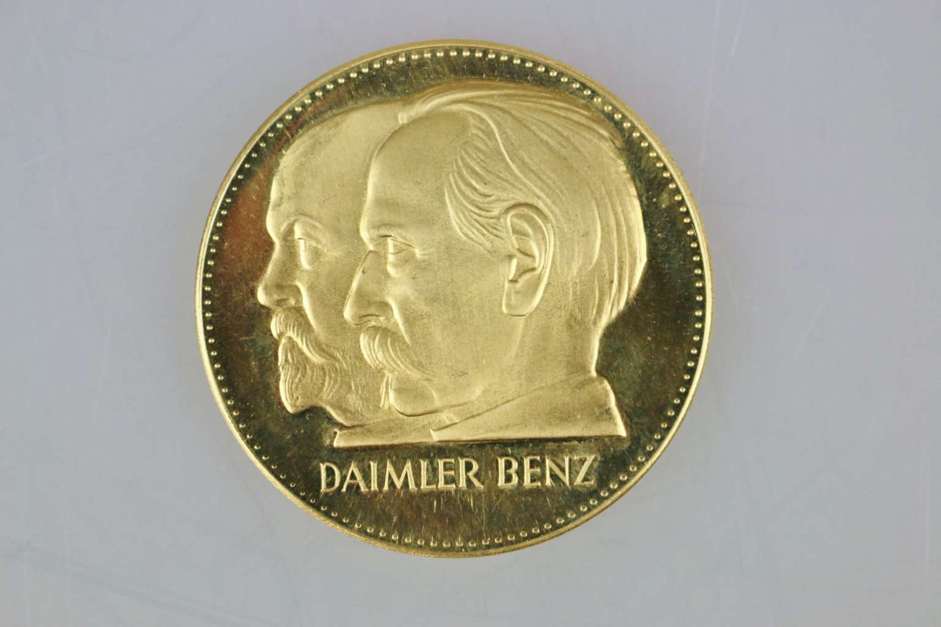 Goldmedaille Daimler Benz, 75 Jahre Motorisierung des Verkehrs 1886-1961 - Bild 3 aus 3