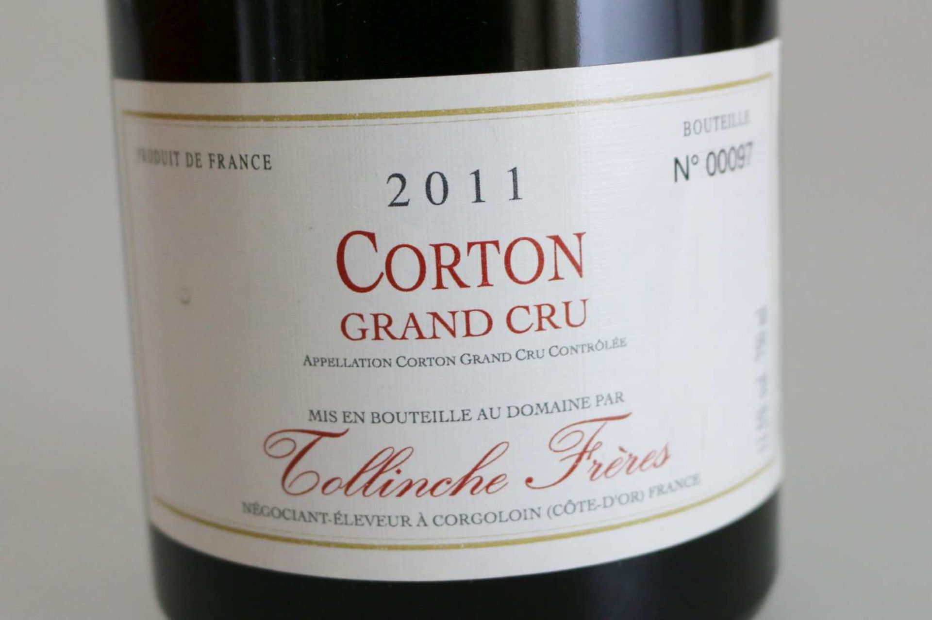 Rotwein, 6 Flaschen Tollinche Frères 2011 Corton Grand Cru - Bild 3 aus 3