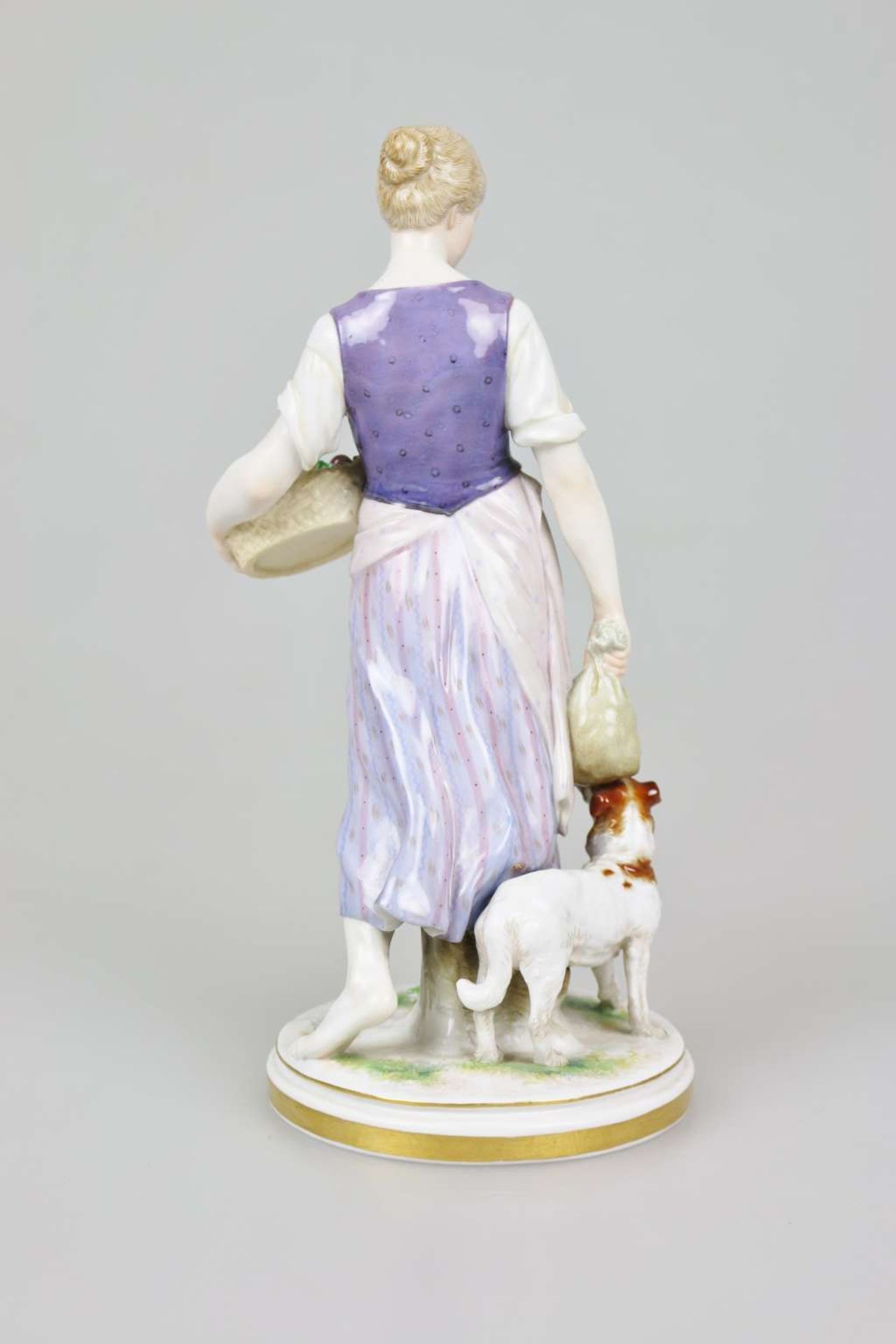 Meissen, "Landmädchen mit Wachtelhund" - Bild 2 aus 4