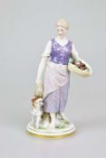 Meissen, "Landmädchen mit Wachtelhund"