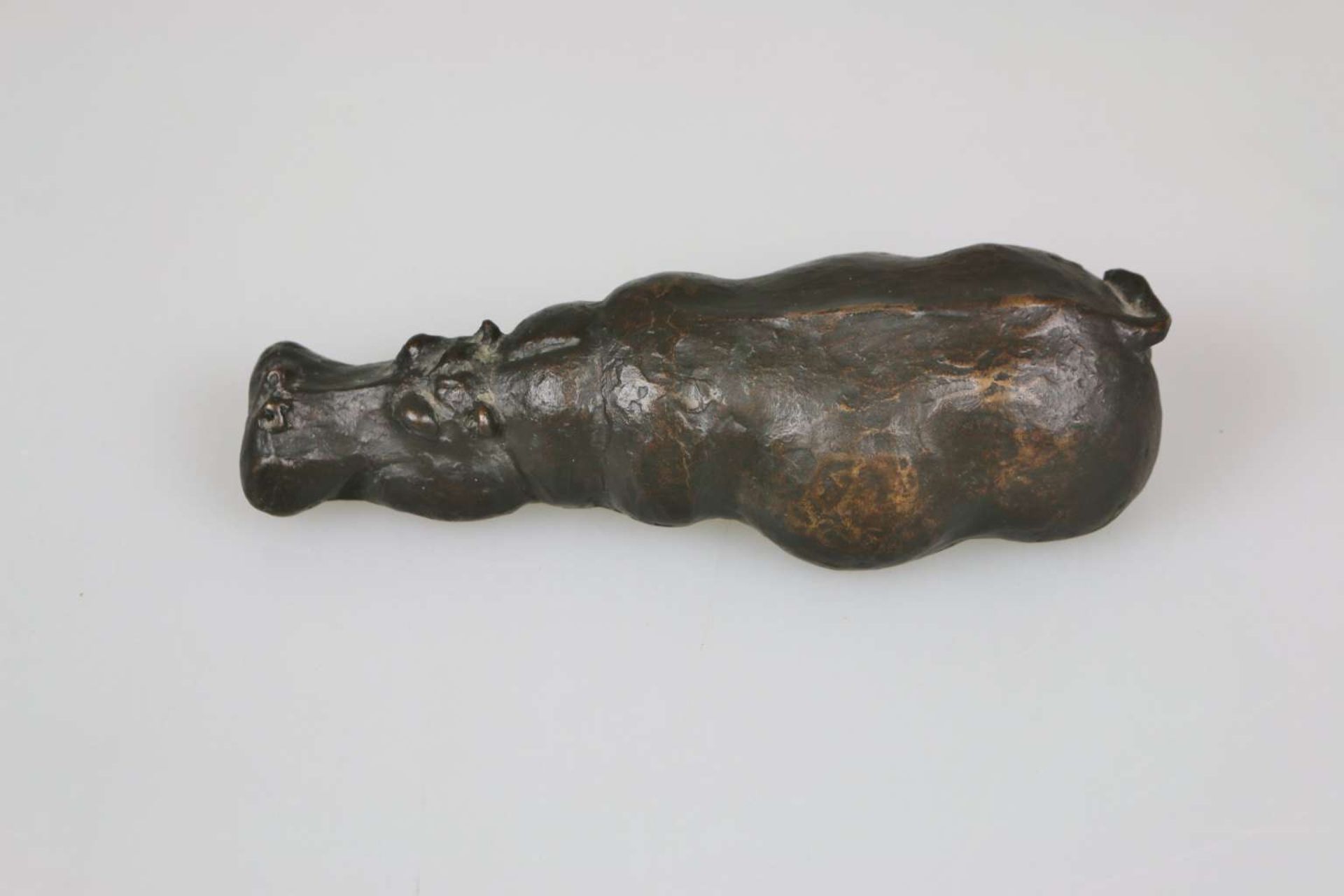 Kurt ARENTZ, Bronze, liegendes Nilpferd - Bild 2 aus 3