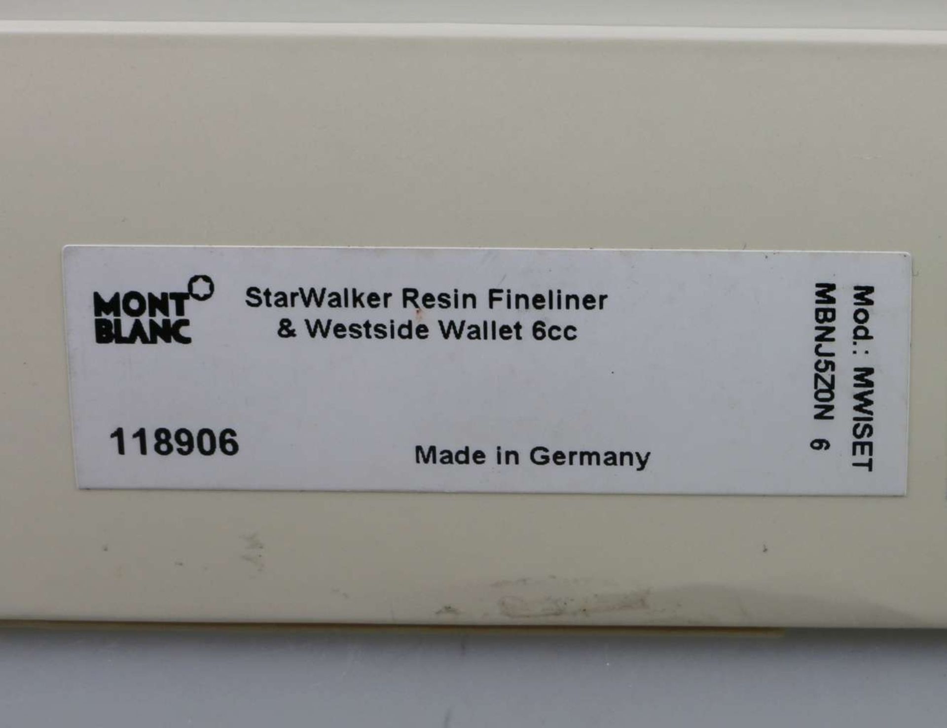 Montblanc, StarWalker Resin Fineliner & Westside Wallet 6cc - Bild 4 aus 4