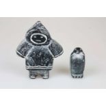 2 Gipsfiguren, Inuit-Kunst, Swityk