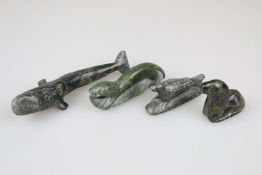 4 Steinfiguren, Inuit-Kunst