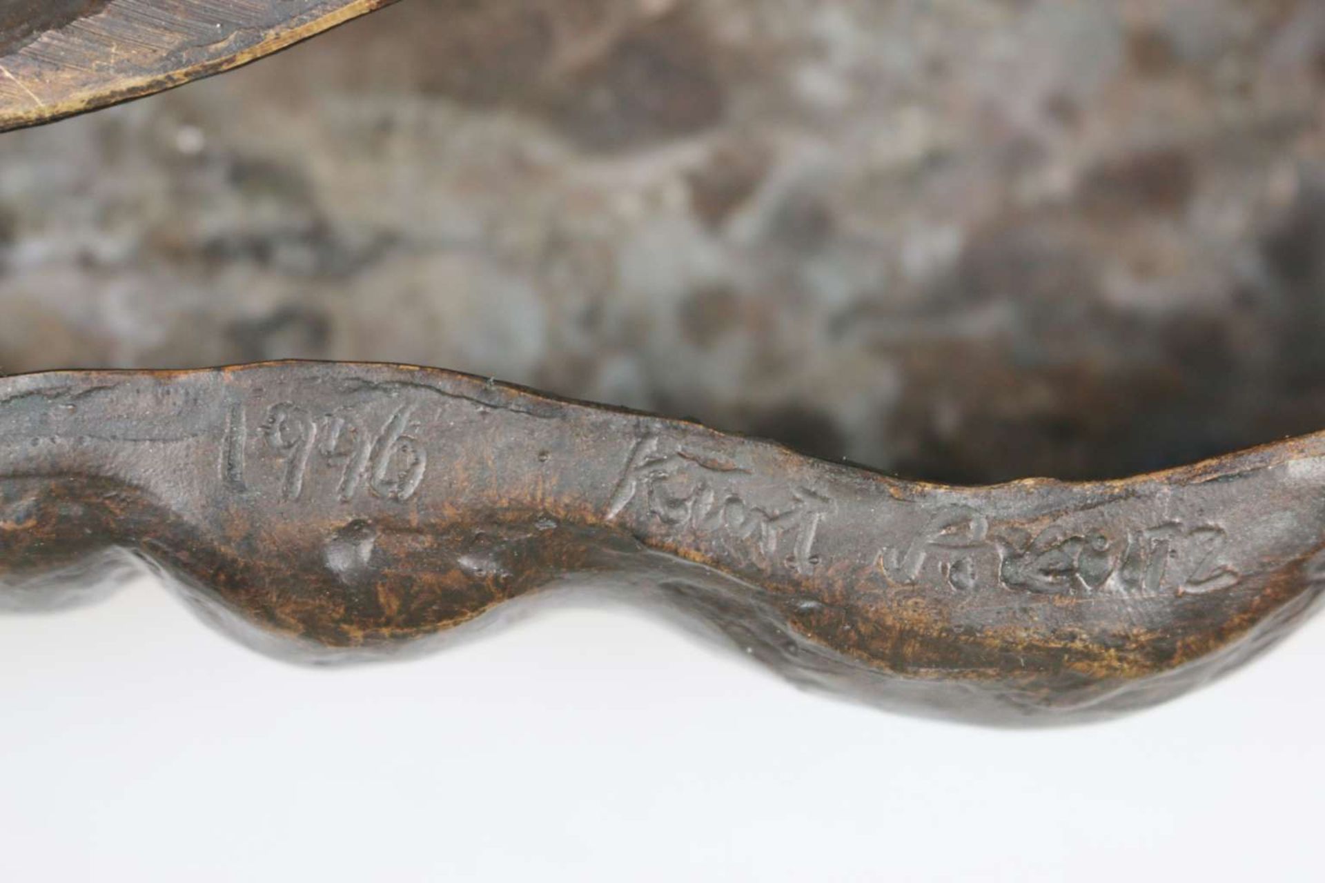 Kurt ARENTZ, Bronze, liegendes Nilpferd - Bild 3 aus 3