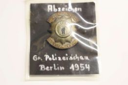 Polizei, Abzeichen Gr. Polizeischau Berlin 1954.