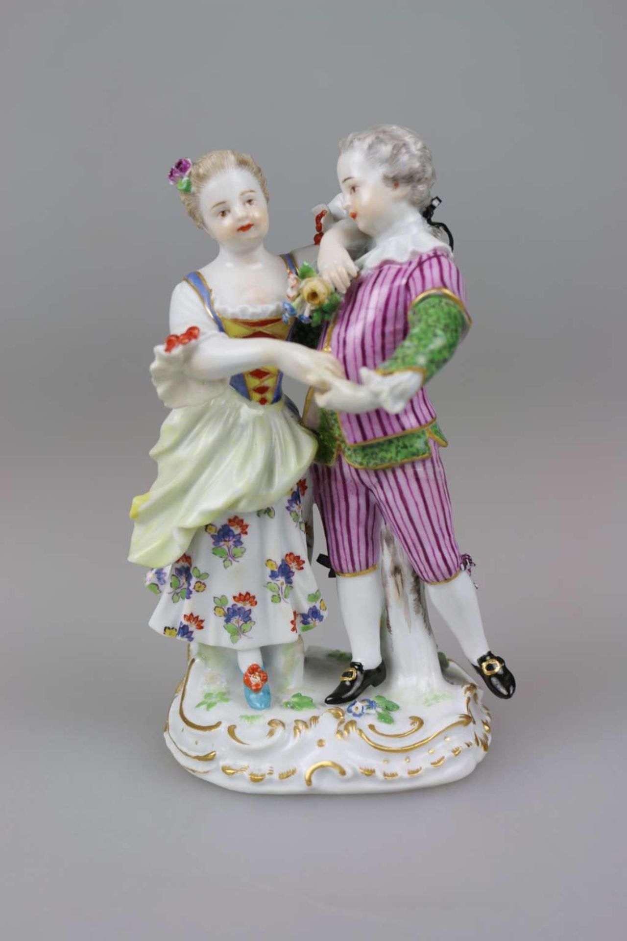 Meissen Figurenpaar, tanzende Gärtnerkinder