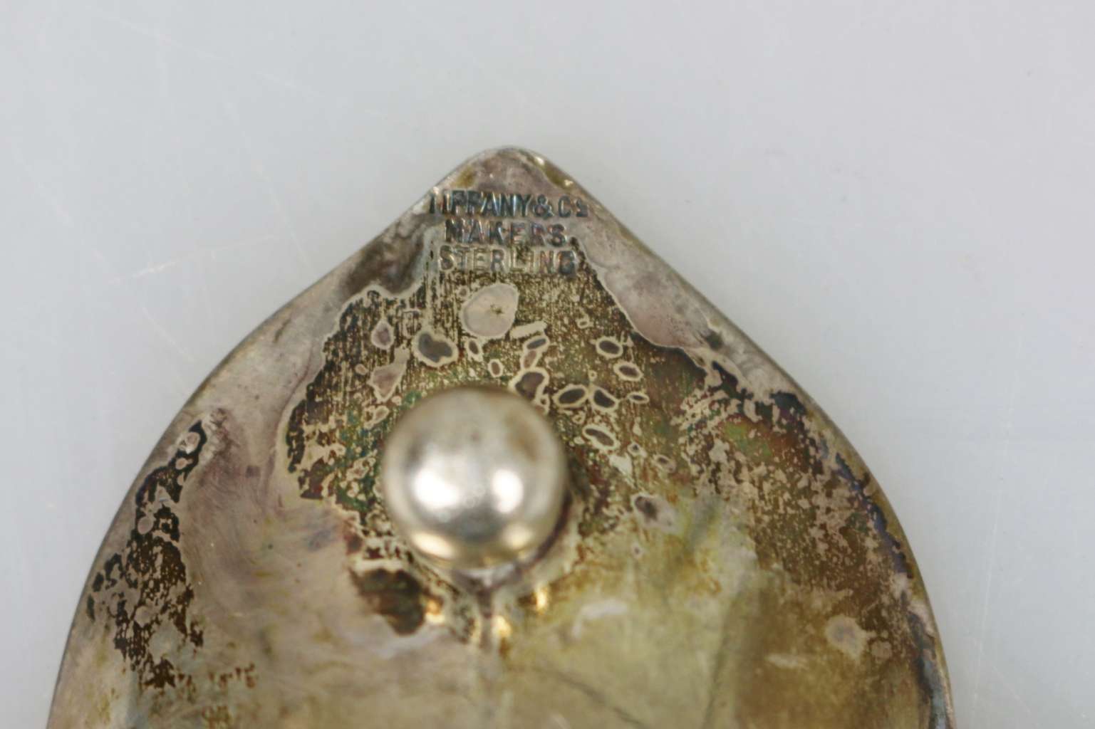Paar silberne Blattschalen, Tiffany & Co. - Image 3 of 3